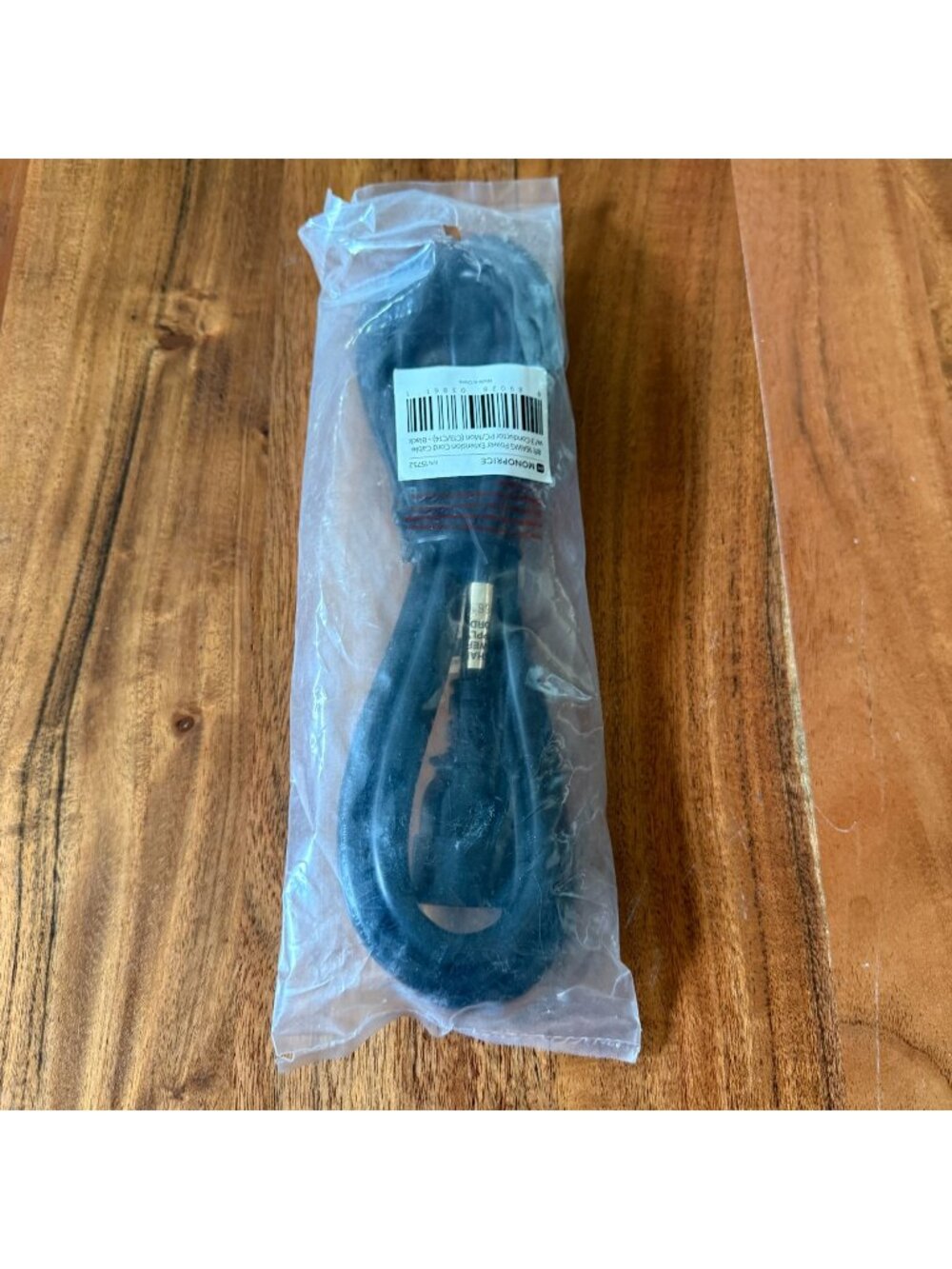 Monoprice 6ft 16AWG Power Extension Cord C13/C14 Black Computer Cable P/N 15752